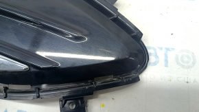 Front bumper grille right Ford Edge 19- under fog lights with chrome molding, sand, scratches