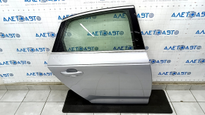 Door assembly rear right Audi A4 B9 17-19 silver LZ7G, keyless, scratches on molding, bump