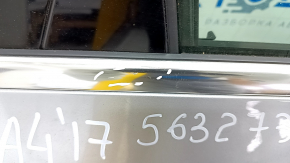 Door assembly rear right Audi A4 B9 17-19 silver LZ7G, keyless, scratches on molding, bump