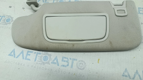 Left visor Ford Edge 15 - gray, without hook, without plug, for dry cleaning
