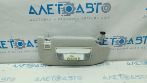 Right visor Ford Edge 15 - gray, without hook, without plug, for dry cleaning