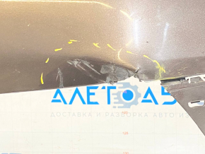 Bare front bumper VW Jetta 15-18 USA brown, tears, broken fastener, scratches