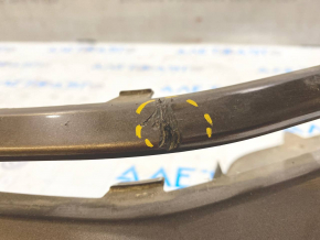 Bare front bumper VW Jetta 15-18 USA brown, tears, broken fastener, scratches