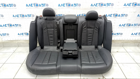 Rear row of seats 2nd row Audi A4 B9 17-19 leather, black