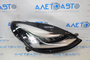 Tesla Model Y 20-LED front right headlight without mount, sand, dirt inside