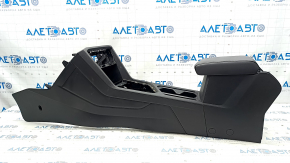 Central console armrest and cup holders VW Tiguan 18 - black leather, scratches