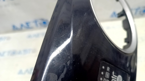 Gear shifter cover Nissan Leaf 13-17 black gloss, B MODE scratches