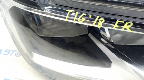 Headlight front right VW Tiguan 18- bare halogen, LED DRL, sand