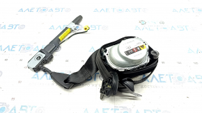 Passenger seat belt with tensioner VW Tiguan 18-21 black, shot, crack in fastening