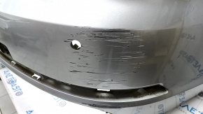 Bare rear bumper Audi A4 B9 18- S-Line for 4 parking sensors, silver LZ7G, scratches