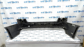 Bare rear bumper Audi A4 B9 18- S-Line for 4 parking sensors, silver LZ7G, scratches