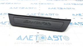 Door sill trim rear left outer Hyundai Santa FE Sport 13-18 black, worn