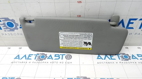 Left visor Audi A4 B9 17-25 gray, without hook