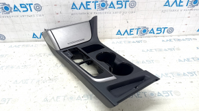 Center console cup holder trim Hyundai Sonata 15-17 gray scratches