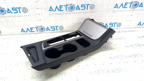 Center console cup holder trim Hyundai Sonata 15-17 gray scratches