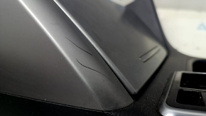 Center console cup holder trim Hyundai Sonata 15-17 gray scratches