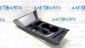 Overlay on the center console cup holder Hyundai Sonata 15-17 gray scratches, abrasions