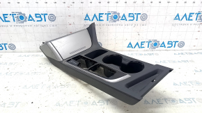 Overlay on the center console cup holder Hyundai Sonata 15-17 gray scratches, abrasions