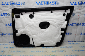 Door trim card front left Tesla Model Y 20 - black leather, with backlight, glossy trim, with suede insert, with window lift control, with door opening button