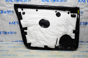Door trim card front right Tesla Model Y 20 - black leather, with backlight, glossy trim, with suede insert with window lift control with door opening button scratches