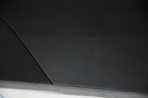 Door trim card front right Tesla Model Y 20 - black leather, with backlight, glossy trim, with suede insert with window lift control with door opening button scratches