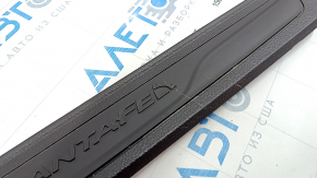 Door sill trim front left outer Hyundai Santa FE Sport 13-18 dark brown, worn
