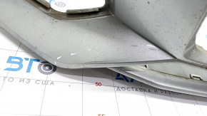 Bare front bumper Audi A4 B9 17-19 S-Line silver LZ7G, without washers, for 4 parking sensors, scratches, dented