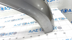 Bare front bumper Audi A4 B9 17-19 S-Line silver LZ7G, without washers, for 4 parking sensors, scratches, dented