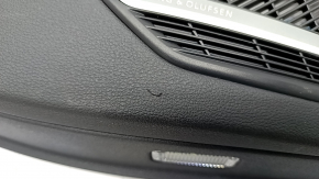 Door trim card rear left Audi A4 B9 17-19 black, black armrest, aluminum trim, Bang and Olufsen, tear