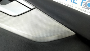 Door trim card front right Audi A4 B9 17-19 black, black armrest, aluminum trim, Bang and Olufsen, scratches
