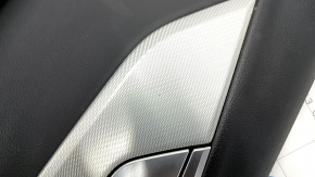 Door trim card front left Audi A4 B9 17-19 black, black armrest, aluminum trim, Bang and Olufsen, scratches, peeling coating