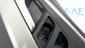 Door trim card front left Audi A4 B9 17-19 black, black armrest, aluminum trim, Bang and Olufsen, scratches, peeling coating