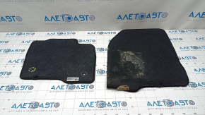 Set of floor mats for Ford Edge 15 - black cloth, dry cleanable