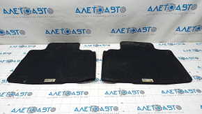 Set of floor mats for Ford Edge 15 - black cloth, dry cleanable