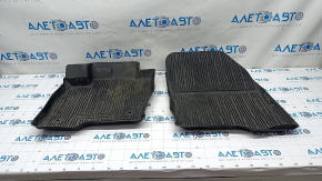 Set of floor mats for Ford Edge 15-24 rubber black with sides