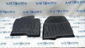 Set of floor mats for Ford Edge 15-24 rubber black with sides