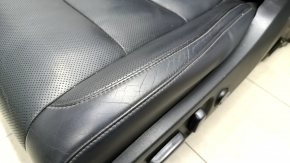 Driver's seat Toyota Highlander 14-19 with airbag, electric, ventilation, leather black, worn leather