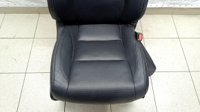 Passenger seat Toyota Highlander 14-19 with airbag, electric, ventilation, leather black, dented, tear