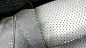 Passenger seat Toyota Highlander 14-19 with airbag, electric, ventilation, leather black, dented, tear