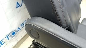 Rear row of seats 2nd row left Toyota Highlander 14-19 leather, black, separate, perforation, without headrest, tears, for cleaning