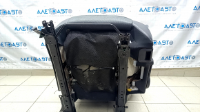 Rear row of seats 2nd row left Toyota Highlander 14-19 leather, black, separate, perforation, without headrest, tears, for cleaning