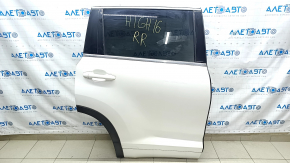 Door assembly rear right Toyota Highlander 14-19 white 070, butts