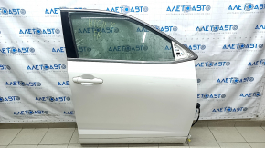 Door assembly front right Toyota Highlander 14-19 white 070, keyless, without molding, butt