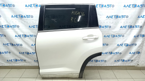 Door assembly rear left Toyota Highlander 14-19 white 070, butts