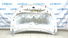 Naked hood Toyota Highlander 14-19 steel, white 070, sand, corner knocked off