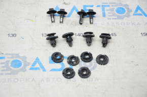 Hardware for fastening rear right fender liner 14pcs Tesla Model Y 20-