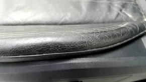 Driver's seat Audi A4 B9 17-19 with airbag, electric, heated, leather, black, dry-cleanable, cracked