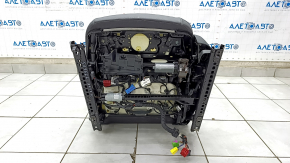 Driver's seat Audi A4 B9 17-19 with airbag, electric, heated, leather, black, dry-cleanable, cracked