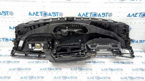 Torpedo front panel with AIRBAG Audi A4 B9 17- black, without projection, Bang and Olufsen, rusty pyropatron