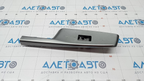 Rear left door window lifter control trim Toyota Prius V 12-17 gray, scratches